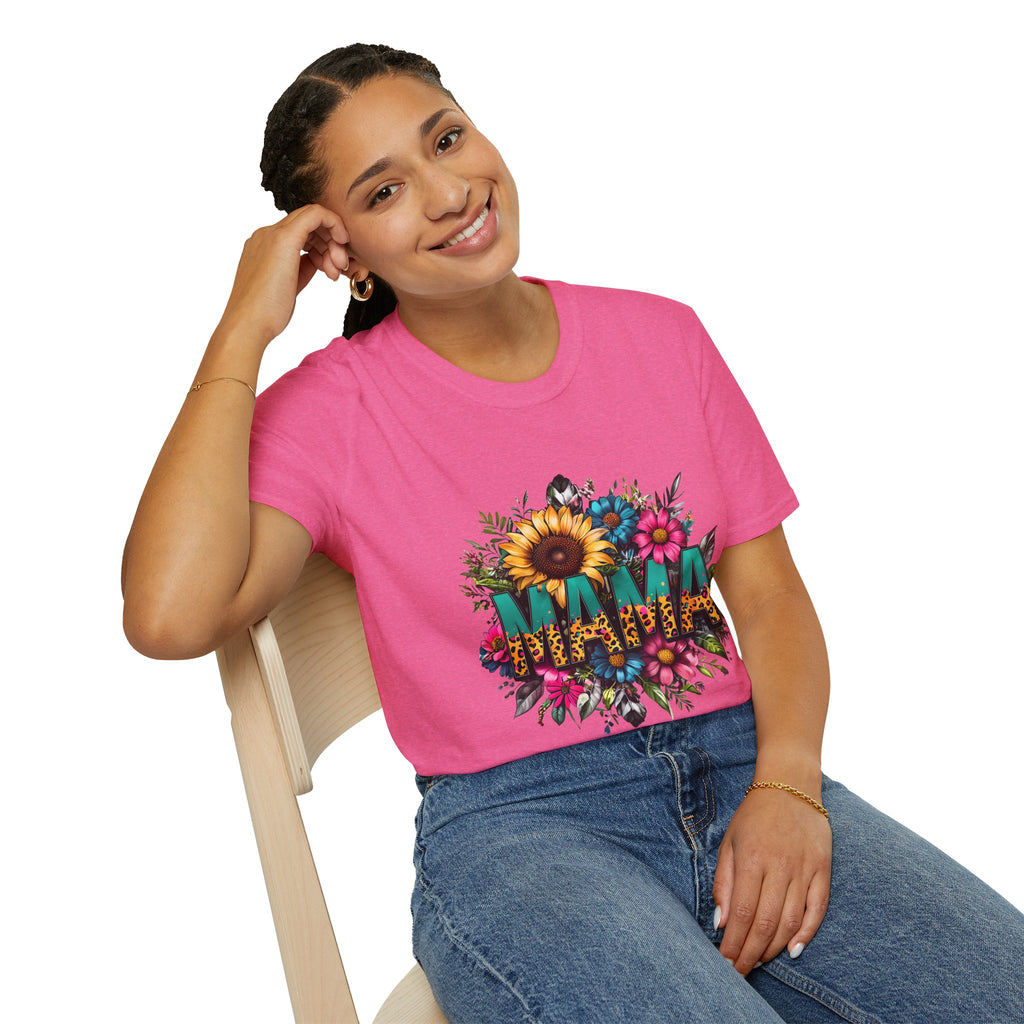 Mama with flowers T-shirt