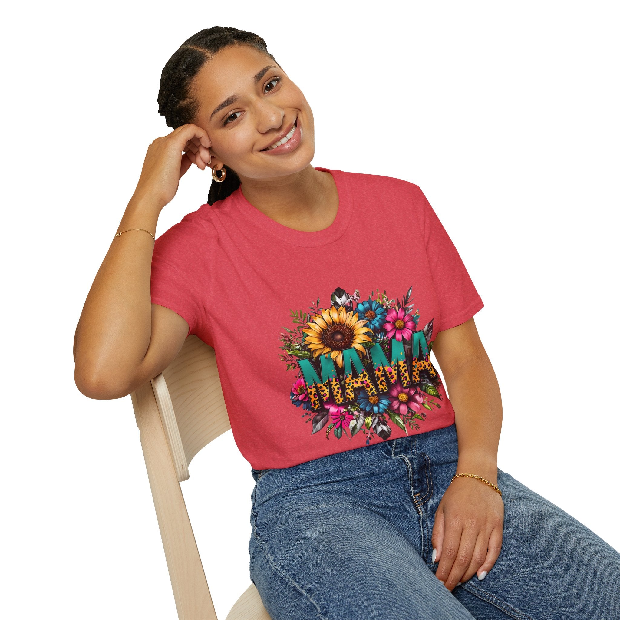 Mama with flowers T-shirt