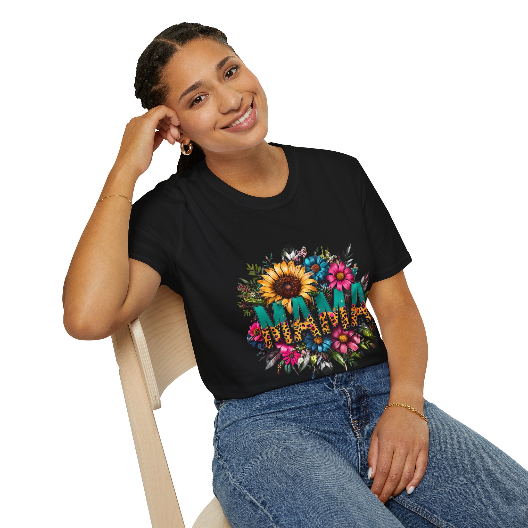 Mama with flowers T-shirt