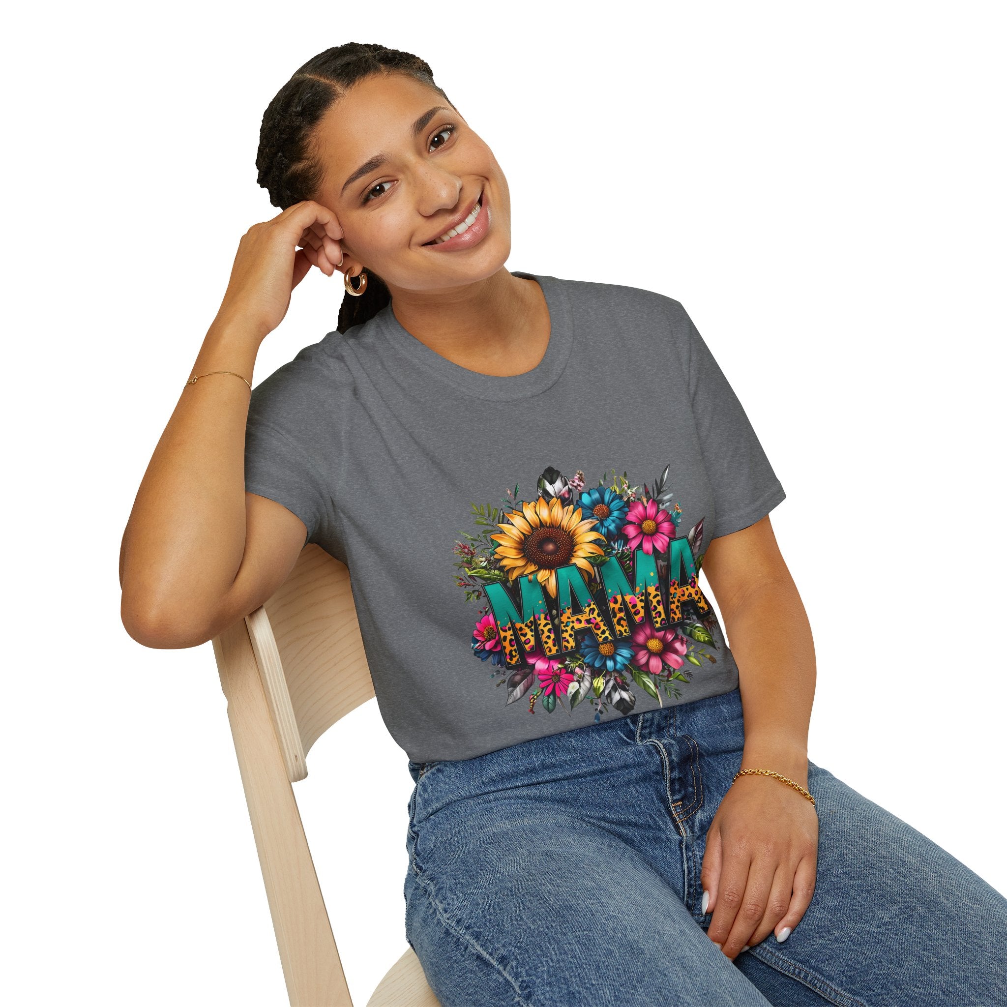 Mama with flowers T-shirt
