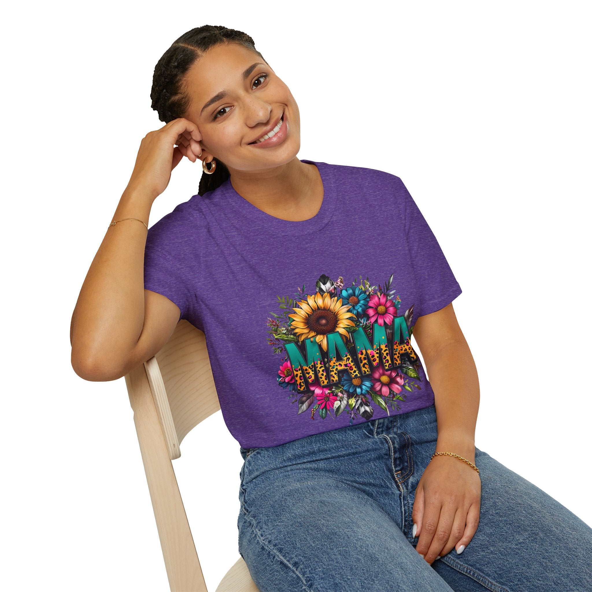 Mama with flowers T-shirt