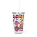Plastic Tumbler with Straw