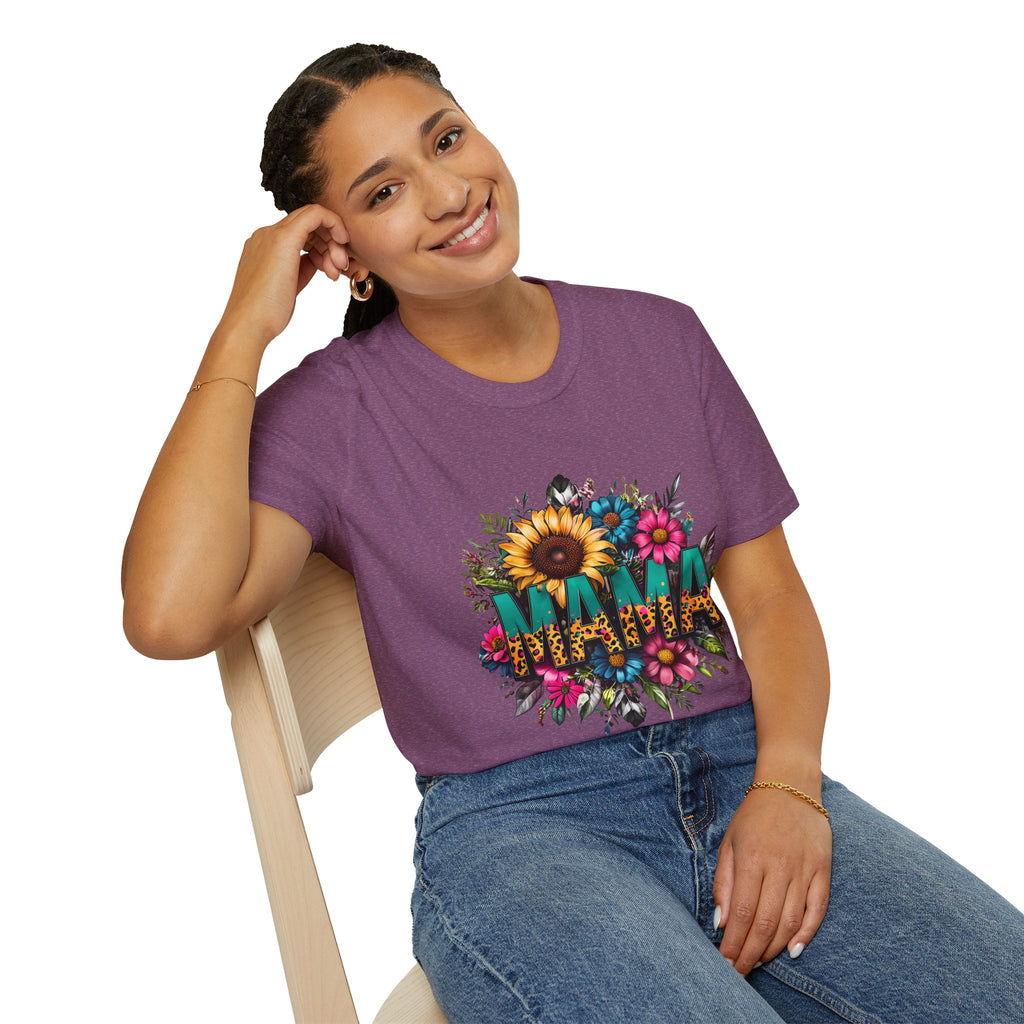 Mama with flowers T-shirt