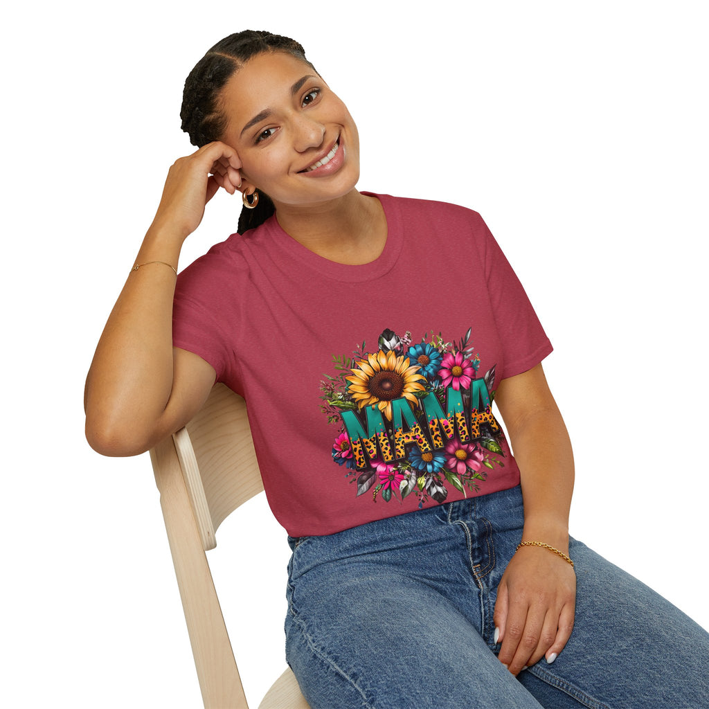 Mama with flowers T-shirt