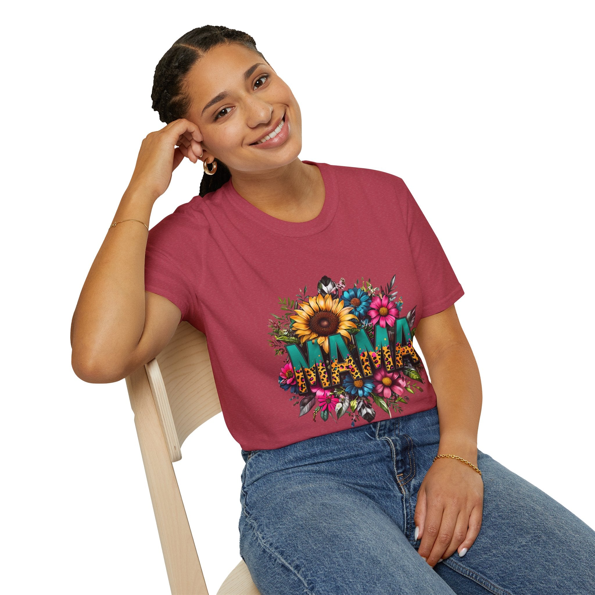 Mama with flowers T-shirt