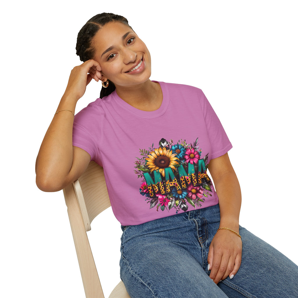 Mama with flowers T-shirt