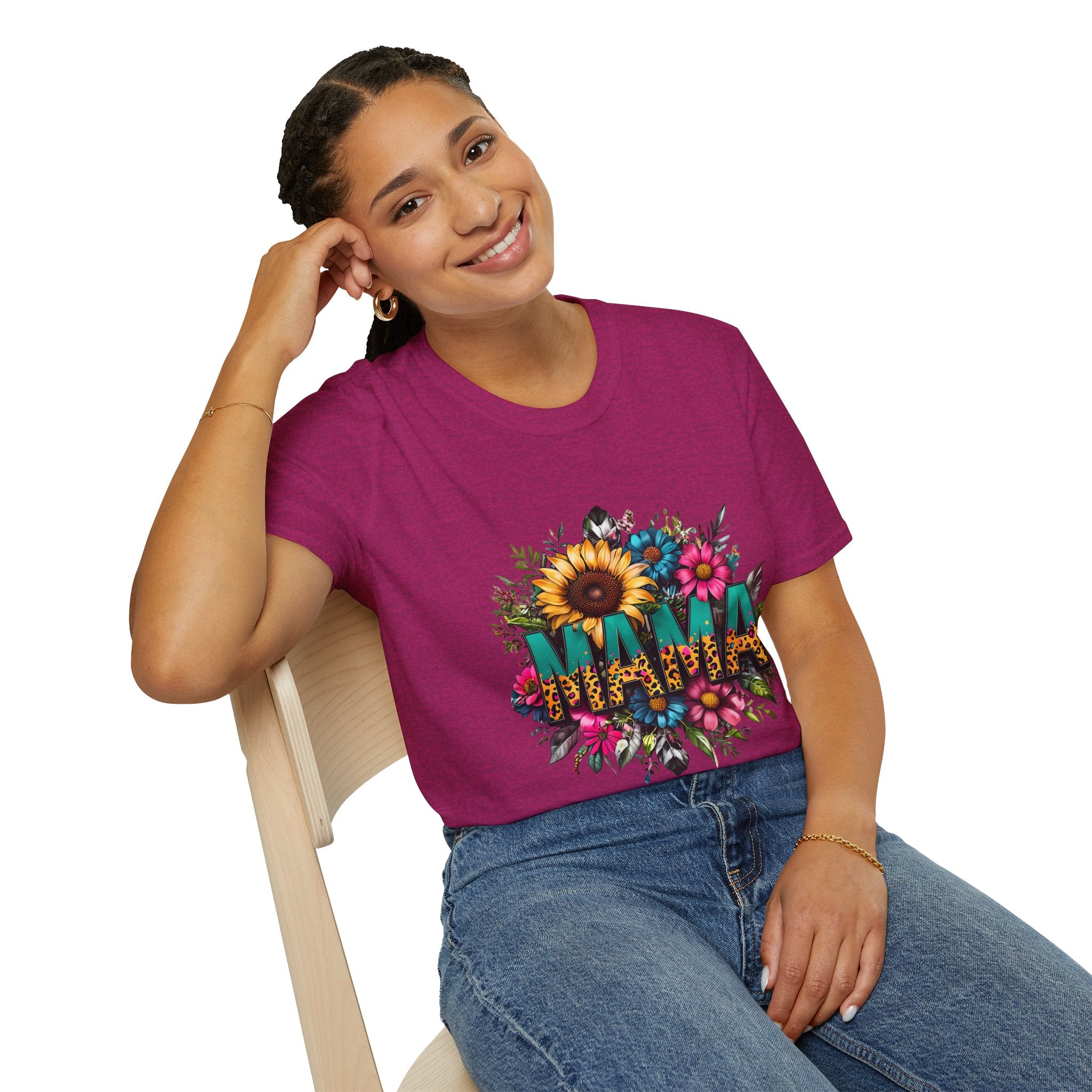 Mama with flowers T-shirt